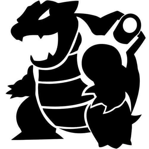FAVFOUR INC Anime Blastoise Vinyl Stickers Symbol 5.5