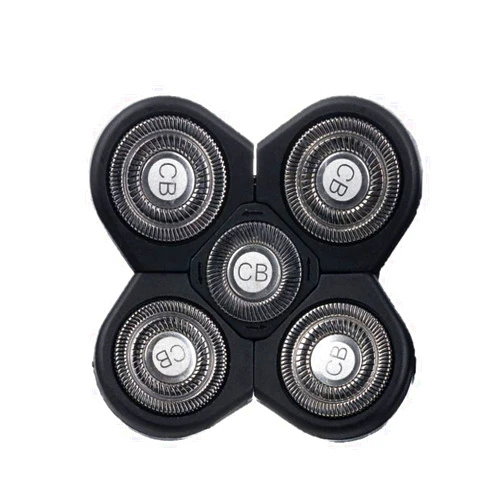 The Cut Buddy Replacement Shaver Head, Universal Rotary Wet & Dry 5-Blade Head for Coarse Hair, Skull, Face, Body, Arms, Legs, Back, Chest, 1 Unit