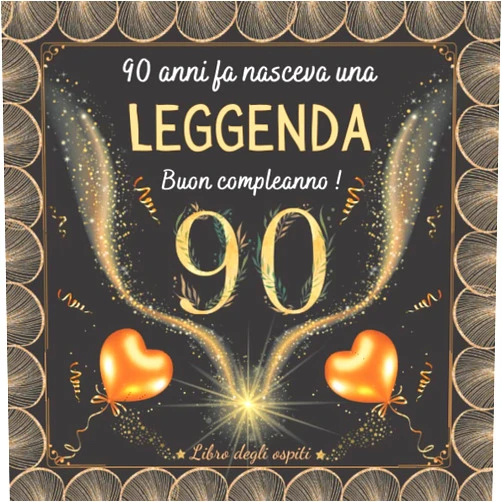 MK.Inaisse Studio Publishing Buon Compleanno 90 anni: Un libro degli ospiti per la festa di 90° compleanno – Regalo Ragazzo Ragazza collega fratello sorella amica - 100 pagine ( 21x21cm ) (Italian Edition)