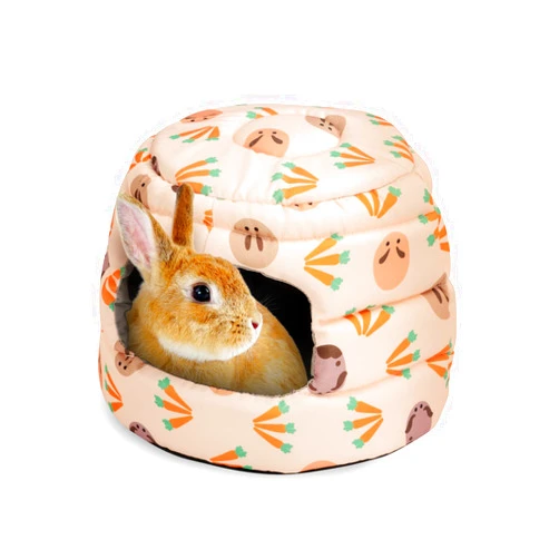Niteangel Bunny Bed Big Guinea Pig Cave House Hideout for Rabbit Ferret Chinchilla Degu Hedgehogs Squirrel and Other Small Animals