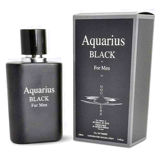 Generic Aquarius Black Cologne for Men's Cologne 3.4 fl.oz.