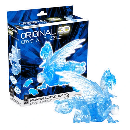 BePuzzled, Dragon Deluxe Original 3D Crystal Puzzle, Ages 12 and Up