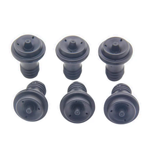 NIUQIUP Wine Bottle Stopper, Wine Saver Vacuum Stoppers, Wine pump Vacuum Stoppers, Pack of 6, Rubber Wine Stoppers for Wine Saver Vacuum Pump Preserver, Solid stoppers Fit Every Bottle