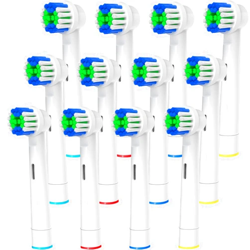 GENKENT Replacement Toothbrush Heads Compatible with Oral B Braun, 12 Pcs Professional Electric Toothbrush Heads Brush Heads Compatible with Oral B Replacement Heads Refill 7000/Pro 1000/9600/500/3000/8000