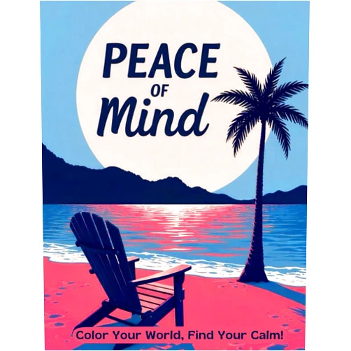 By Magic Crayon (Author) Peace of Mind - color your world, find your calm: Relaxing Coloring Book for adults to Calm down your Mind and Stress Relief — Beautiful Designs of ... Beach, House, Birds, Flowers, and more