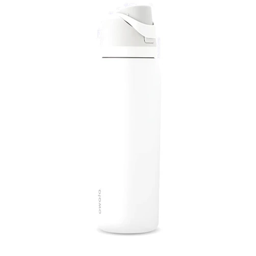 Owala FreeSip Insulated Stainless Steel Water Bottle with Straw for Sports and Travel, BPA-Free, 40-Ounce, Shy Marshmallow 40-Ounce 40-Ounce