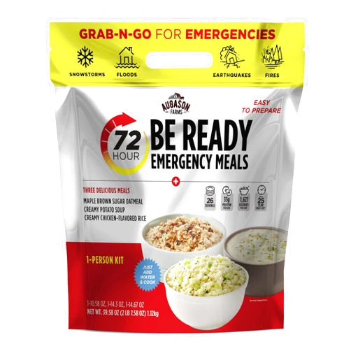 Augason Farms 72-Hour Be Ready Emergency Meal Kit, White, Small