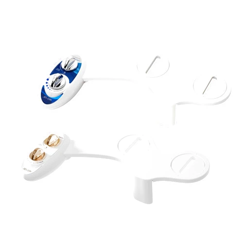 LUXE Bidet NEO 120 - Value Pack of 2 - Self-Cleaning Non-Electric Bidet Attachments for Toilet Seat (Blue & Gold)
