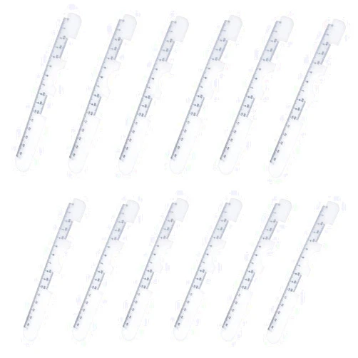 YUANHONGJIAN 12 Pcs Optical Vernier PD Ruler Pupil Distance Measuring Ruler Digital Callipers for Reading Pupil Distance
