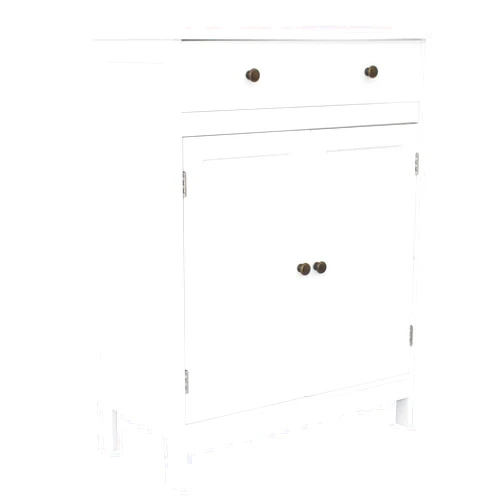 Cffuvros Bathroom Storage Cabinet with 2 Doors, Freestanding Storage Cabinet with 1 Large Drawer, Adjustable Shelf, Kitchen Cupboard for Living Room Bathroom Entryway