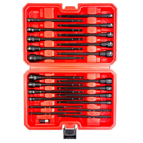WETT Magnetic Nut Driver Set, 23Pcs 6-Inch Long Nut Drivers Bits, 1/4