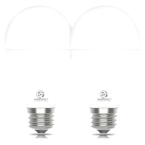 E ENERGETIC LIGHTING Energetic 2 Pack 150 Watt Equivalent LED Bulb, Super Bright Light Bulbs 2600LM, Daylight 5000K, A21 LED Bulb, Non-Dimmable, E26 Standard Base, LED Bulb for Living Room Bedroom, UL Listed, Damp Rated