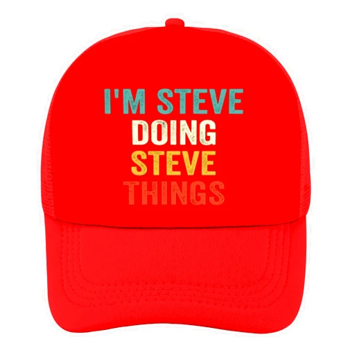 Generic I'm Steve Doing Steve Things Fitted Golf Hats for Women Breathable Caps