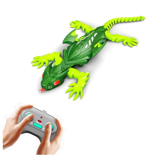 Eryxo Wall Crawler Lizard, Rechargeable Remote Control Robot Kids Toys, Climbs up Walls, RC Robot Toys for Boys & Girls Ages 8 & Up Green
