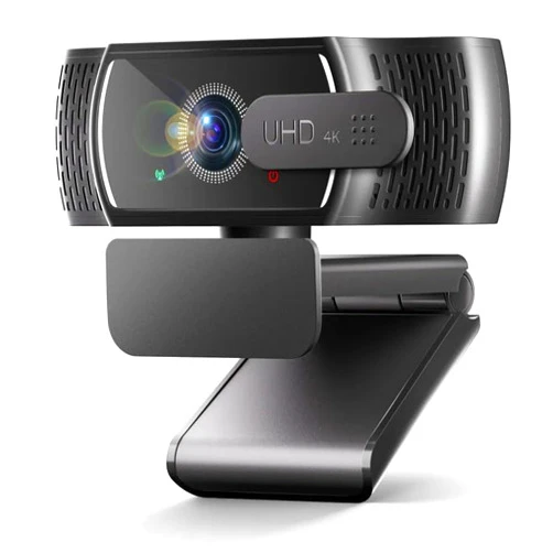Lavsoul 4K Webcam for PC & Mac, Tiny USB Streaming Camera with PDAF Autofocus, Dual Omnidirectional Noise-Canceling Microphones, Auto Low-Light Correction, Works with Zoom, Teams, Google Meet & Twitch
