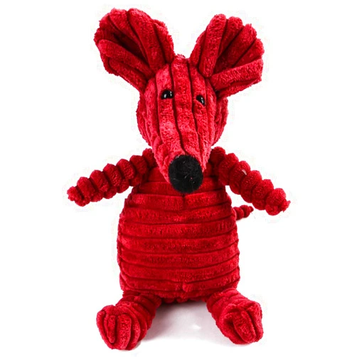 Q.Y.HOME Stuffing Squeaky Plush Dog Toy Chew Speak Toy (Mouse)