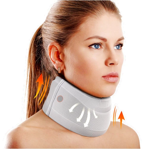 Cozyhealth Neck Brace for Neck Pain and Support, Soft Neck Support Relieves Pain & Pressure in Spine for Women & Men, Wrap Align Stabilize Vertebrae Foam Cervical Collar for Sleeping (Grey, M, 3.5