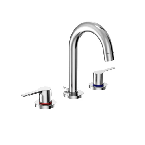 TOTO LB Series Two Handle Widespread 1.2 GPM Bathroom Sink Faucet with Drain Assembly, Polished Chrome - TLS01201U#CP