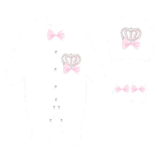 Lilax Baby Girl Newborn Crown Jewels Layette 3 Piece Gift Set
