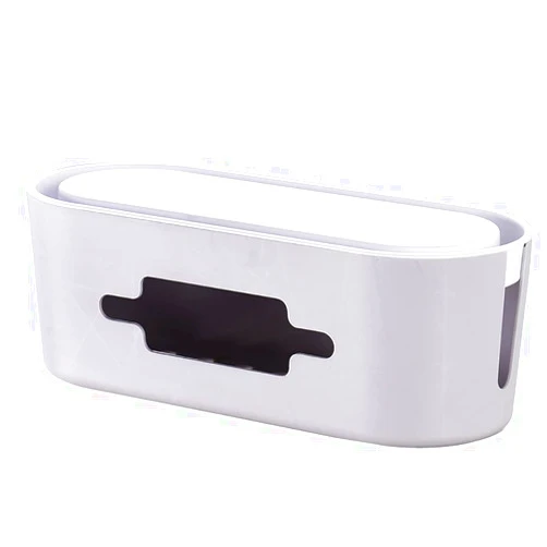 Galsawi Cable Management Box, Cord Organizer Box to Hide & Conceal Power Strips, Desk Cable Management Solution, Made from Electrically Safe ABS Material - 12.59