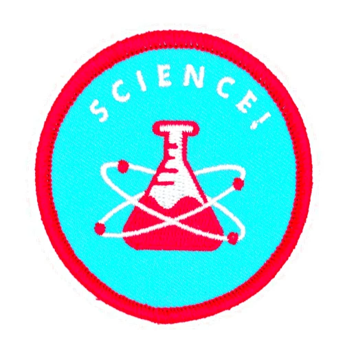These Are Things Science Embroidered Iron On or Sew On Patch