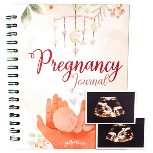 Giftellino First Time Moms Pregnancy Journal - Keepsake Pregnancy Memory Book for Expecting Mothers - Pregnancy Baby Bump Notebook - Pregnancy Checklist Planner
