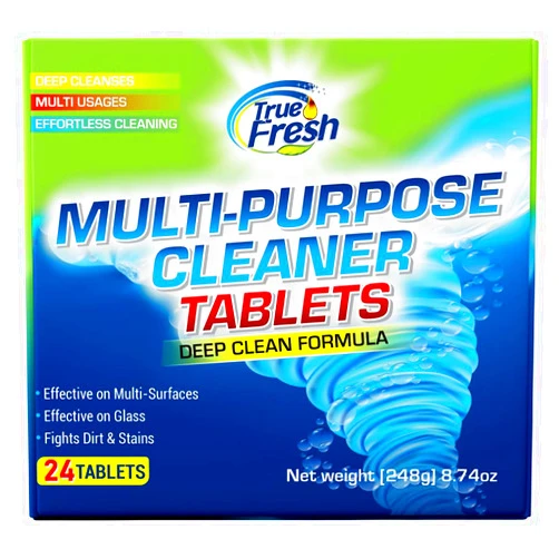 True Fresh Multi Surface All Purpose Cleaning Tablets 24-Pack - Lavender Scented, Non-Toxic, Rapid Dissolving Formula - Effortless, High-Efficiency Cleaning - Cleans Every Corner of Your Home & Office