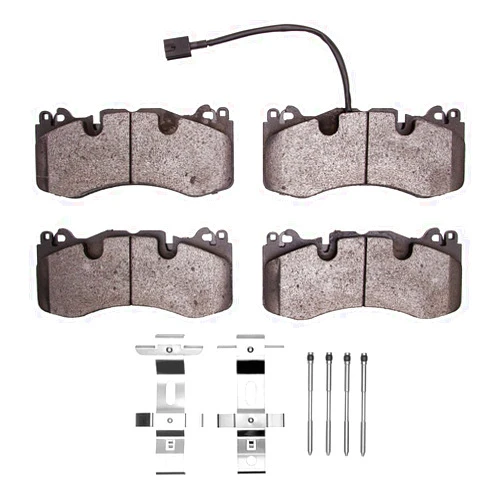 Dynamic Friction Company 5000 Advanced Brake Pads - Low Metallic and Hardware Kit