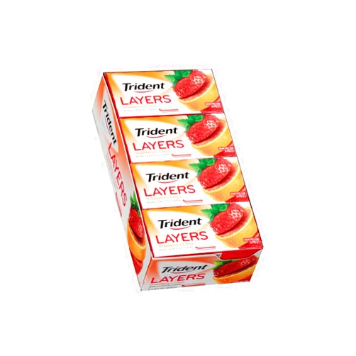 Trident Layers Strawberry and Tangy Citrus (14 ct, 12 packs)