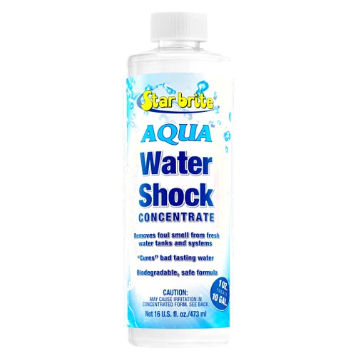 STAR BRITE Aqua Water Shock for Boats & RVs - Instant Odor & Bad Taste Remover for Potable Water, 16 Ounce (097116)