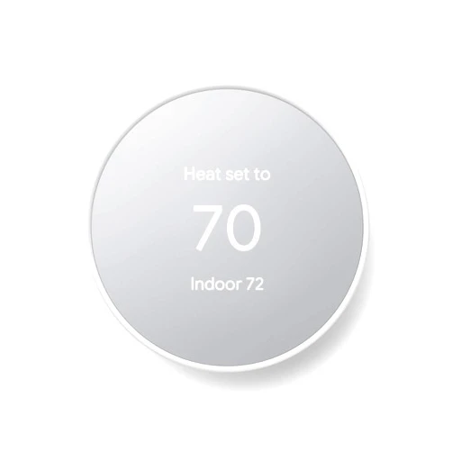 Google Nest Thermostat - Smart Thermostat for Home - Programmable Wifi Thermostat - Snow