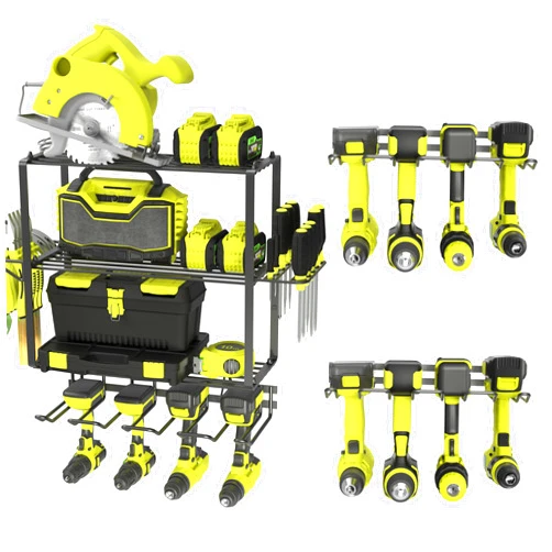 ZEAKOC Power Tool Organizer, 12 drill holders 3 High Shleves for More Power Tools,Save More Money!