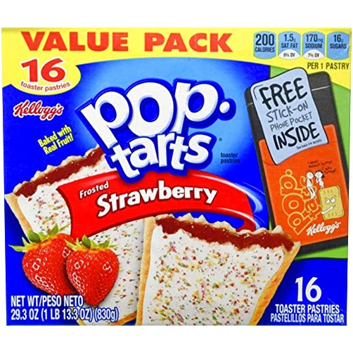 Pop-Tarts Kellogg's Pop-tarts Frosted Strawberry 16 Count
