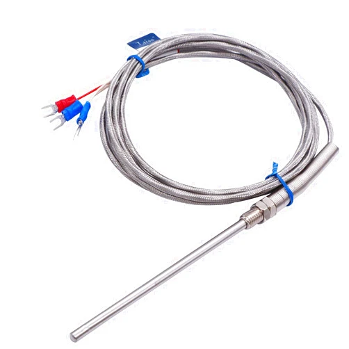 TWTADE Stainless Steel PT100 RTD Thermistor Temperature Sensor Probe,100mm / 4