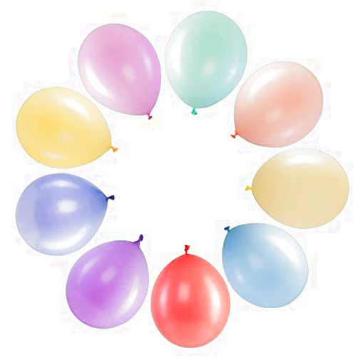 Prextex 150 Pastel Party Balloons 12 Inch 10 Assorted Rainbow Candy Colors - Bulk Pack of Strong Latex Macaron Balloons for Party Decorations, Birthday Parties Supplies or Arch Decor - Helium Quality