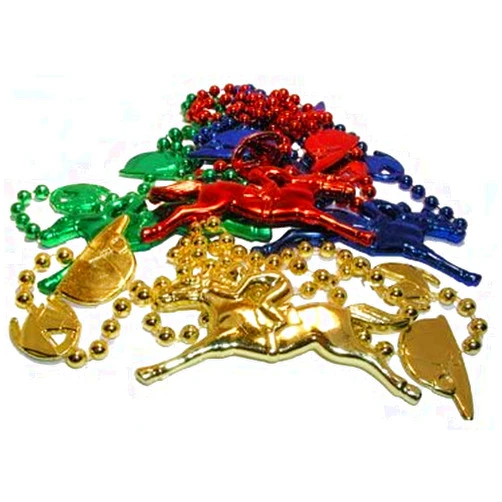 Biestle Festive Derby Bead Necklace with Jockey Caps