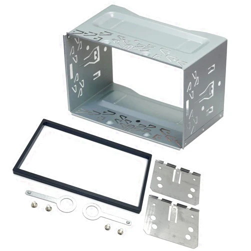 Sound-way in Dash 2 DIN Universal Double Din Car Stereo Radio Installation Dash Kit Mounting Metal Fitting Cage