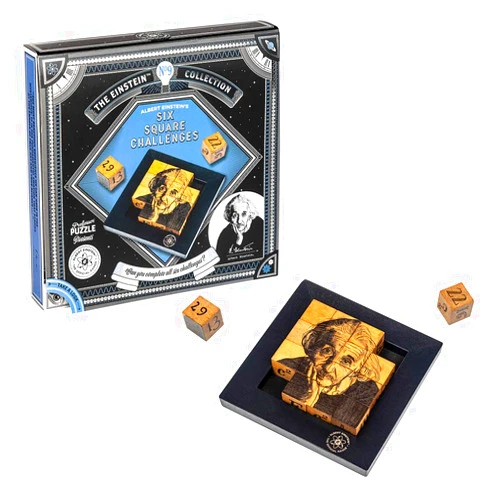 Professor PUZZLE The Einstein Collection Six Square Challenges - Tricky Puzzle Set - 3D Brain Teaser Puzzles by Professor Puzzle.