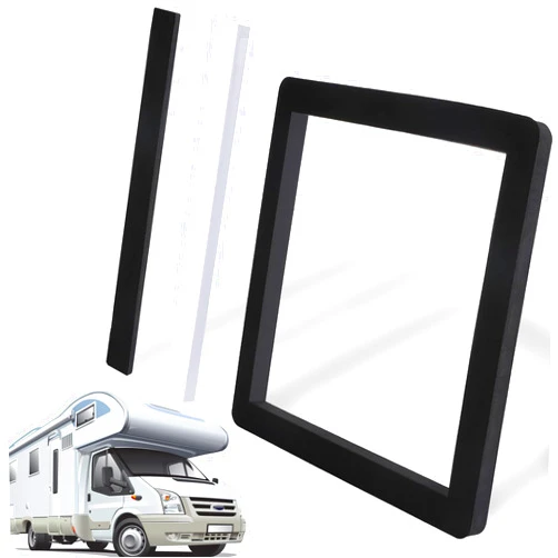HRYOML 14 Inch RV & Camper Roof Air Conditioner Gasket Kit, EVA Self Adhesive Picture Frame Gasket and Leveling Pads Waterproof Seal Insulation for RV AC Repair Replacement and Install