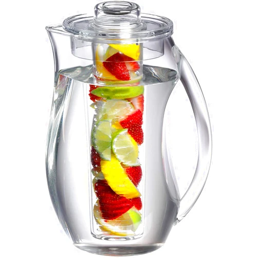 Prodyne Fruit Infusion Flavor Pitcher, Clear, 93 oz.