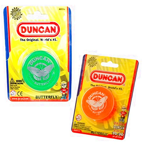 Duncan Butterfly Yo-Yo - Two Pack - Orange and Green