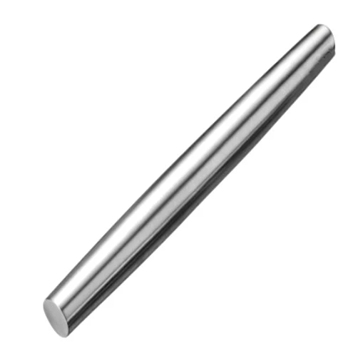 AMUZHI Smooth Stainless Steel Rolling Pin for Baking Fondant, Pizza, Pie, Pastry, Pasta, Dough, Cookies (12.8in)