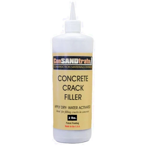ConSANDtrate Concrete Crack Filler - Gray - 2 LB (Single Bottle) for Filling in Concrete Cracks on driveways, walkways and patios