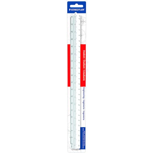 Staedtler 12-Inches Engineers Triangular Scale (98718-34BK)