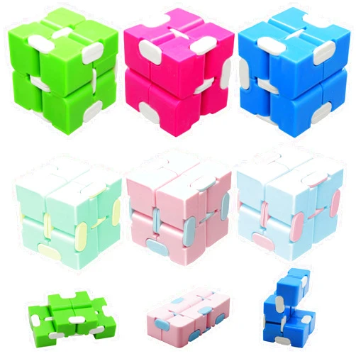 DUOBAOJIA 6 Pack Infinity Cube Toys, Fidget Blocks for Kids Boys Girls, Infinite Cubes Flip Cube Finger Toys for Birthday Gifts Goodie Bag Basket Stuffers Classroom Prizes Party Favors