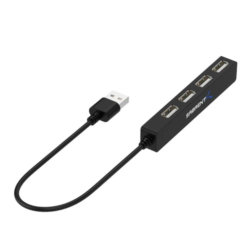 SABRENT 4 Port Portable USB 2.0 Hub (9.5