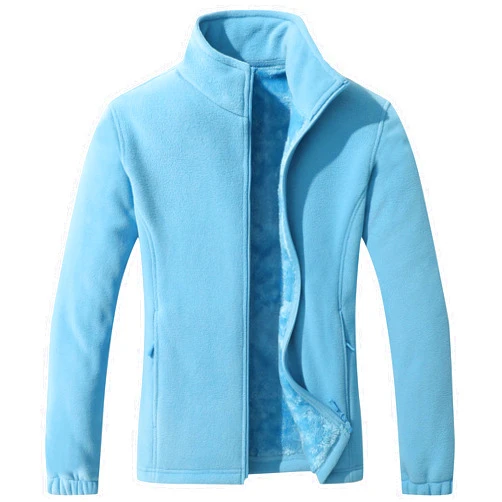 GIMECEN Women's Full Zip Polar Soft Fleece Jacket Warm Winter Coat With Zipper Pockets Long Sleeve Thickened Outerwear