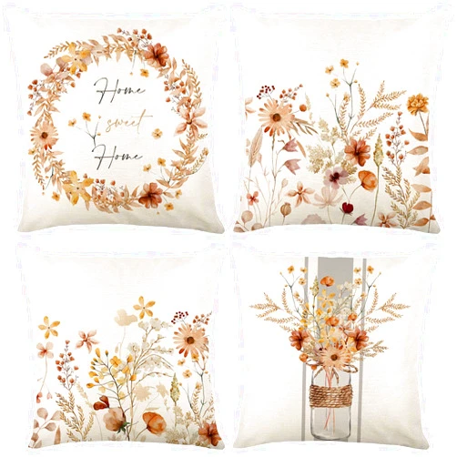 UBING Floral Pillow Covers 20