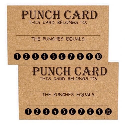Antgiftshop 50 Rewards Punch Cards-Incentive Cards For Kids, Students, Teachers, Small Business, Classroom, Chores, Reading Incentive Awards For Teaching Reinforcement Loyalty Cards for Business Customers.