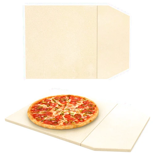 Bbq777 Pizza Stones Replacement Parts for Ooni Karu 16 Multi-Fuel Outdoor Pizza Oven Wood Fired & Gas Pizza Oven Cordierite Baking Pizza Stones for Ooni Pizza Stones Accessories for Bread, Pies,Pastry &Pizza